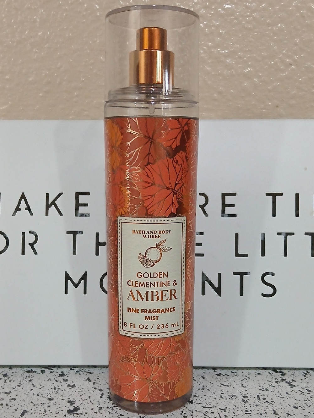 Bath & Body Works Golden Clementine & Amber Fine Fragrance Mist - Orange